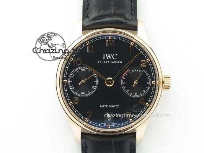 MIROTIME 0711 EasyCare Portuguese Real PR IW500705 ZF 1:1 Best Edition On Blue Leather Strap A52010 V 7310